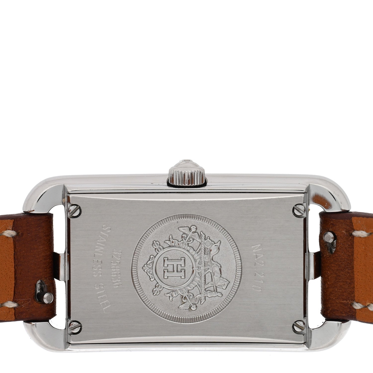 Hermes Stainless Steel Barenia 20mm Nantucket Quartz Watch Fauve 4 of 4