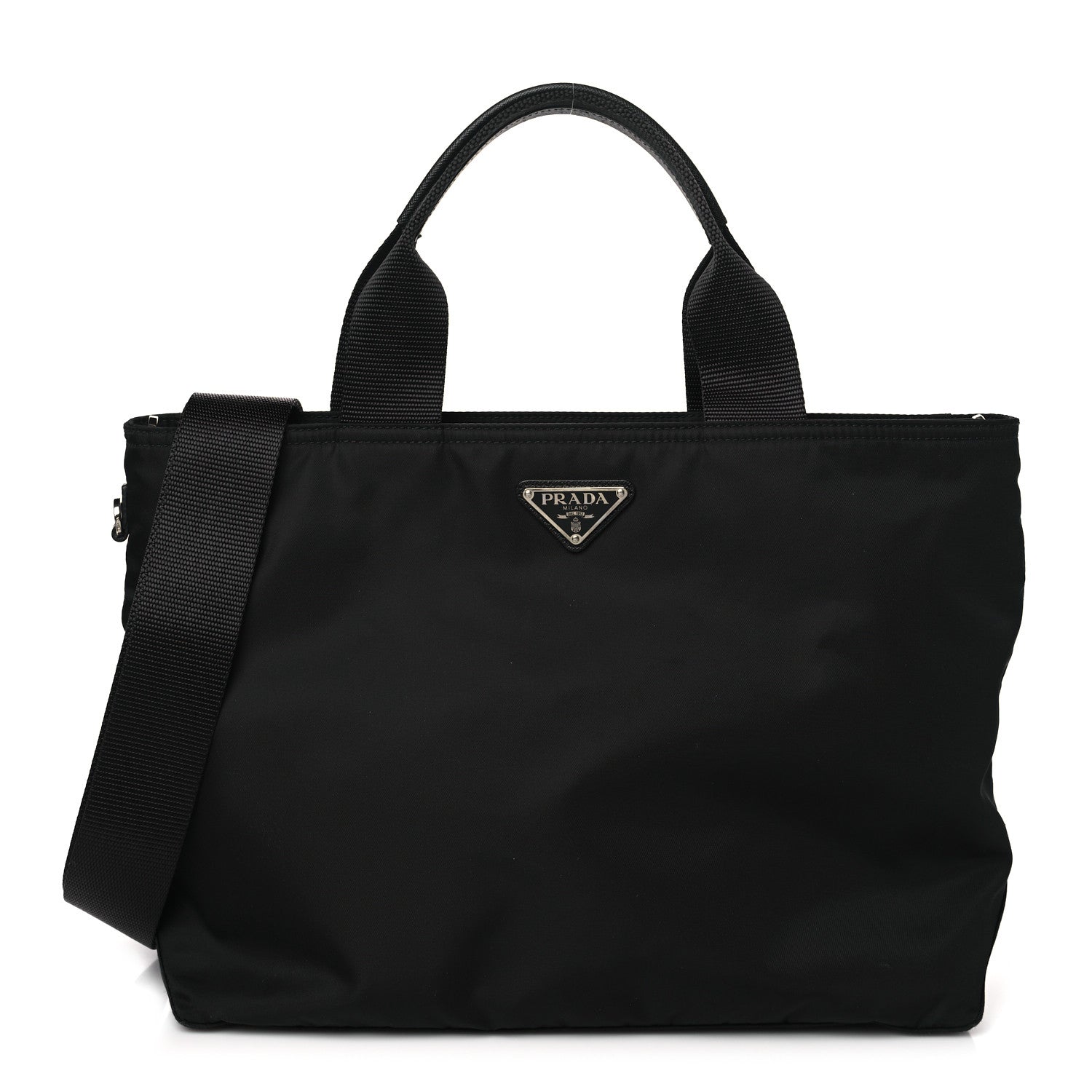 Prada Nylon Vela East West Shopper Tote Black 1 of 10