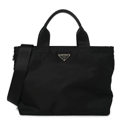 Prada Nylon Vela East West Shopper Tote Black 1 of 10