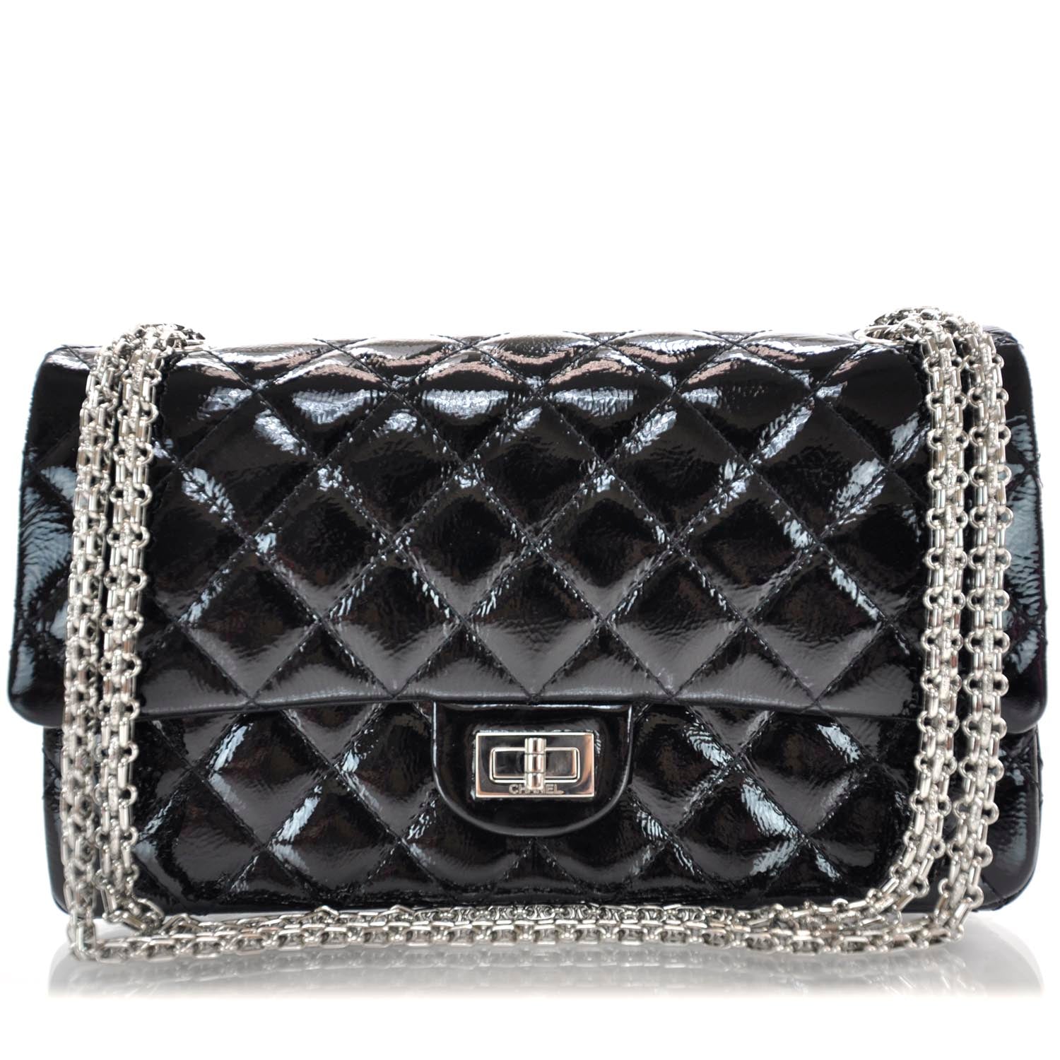 Chanel Patent 2.55 Reissue 226 Flap Black 1 of 10