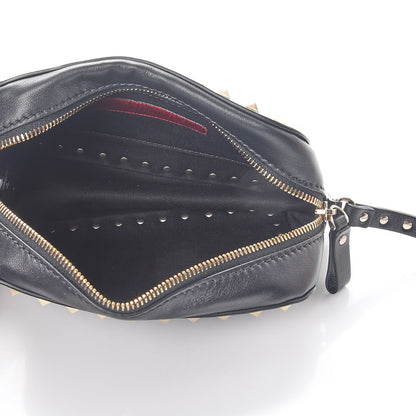 Valentino Garavani Calfskin Rockstud Camera Crossbody Bag Black 5 of 9