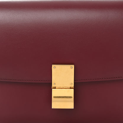 Celine Box Calfskin Medium Classic Box Flap Bag Burgundy 8 of 11
