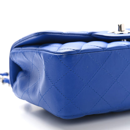 Chanel Lambskin Quilted Mini Rectangular Flap Royal Blue 7 of 8