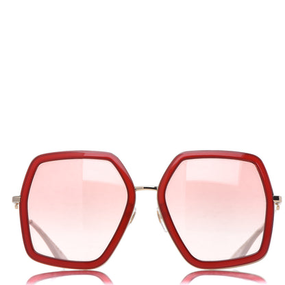 Gucci Acetate Oversize Square Frame GG0106S Red 2 of 7
