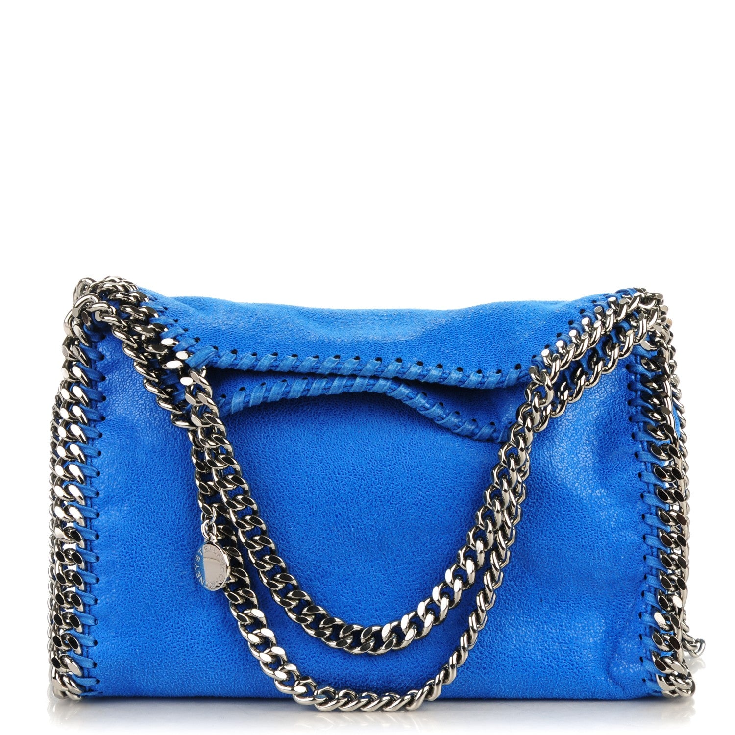 Stella McCartney Shaggy Deer Mini Falabella Tote Blue 1 of 7