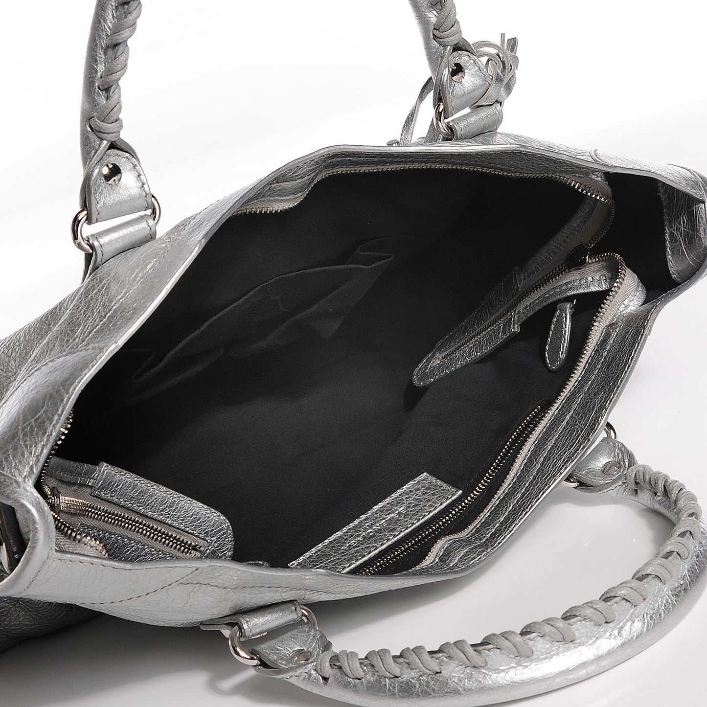 Agneau Giant 12 Silver Hardware City Gris Aluminum