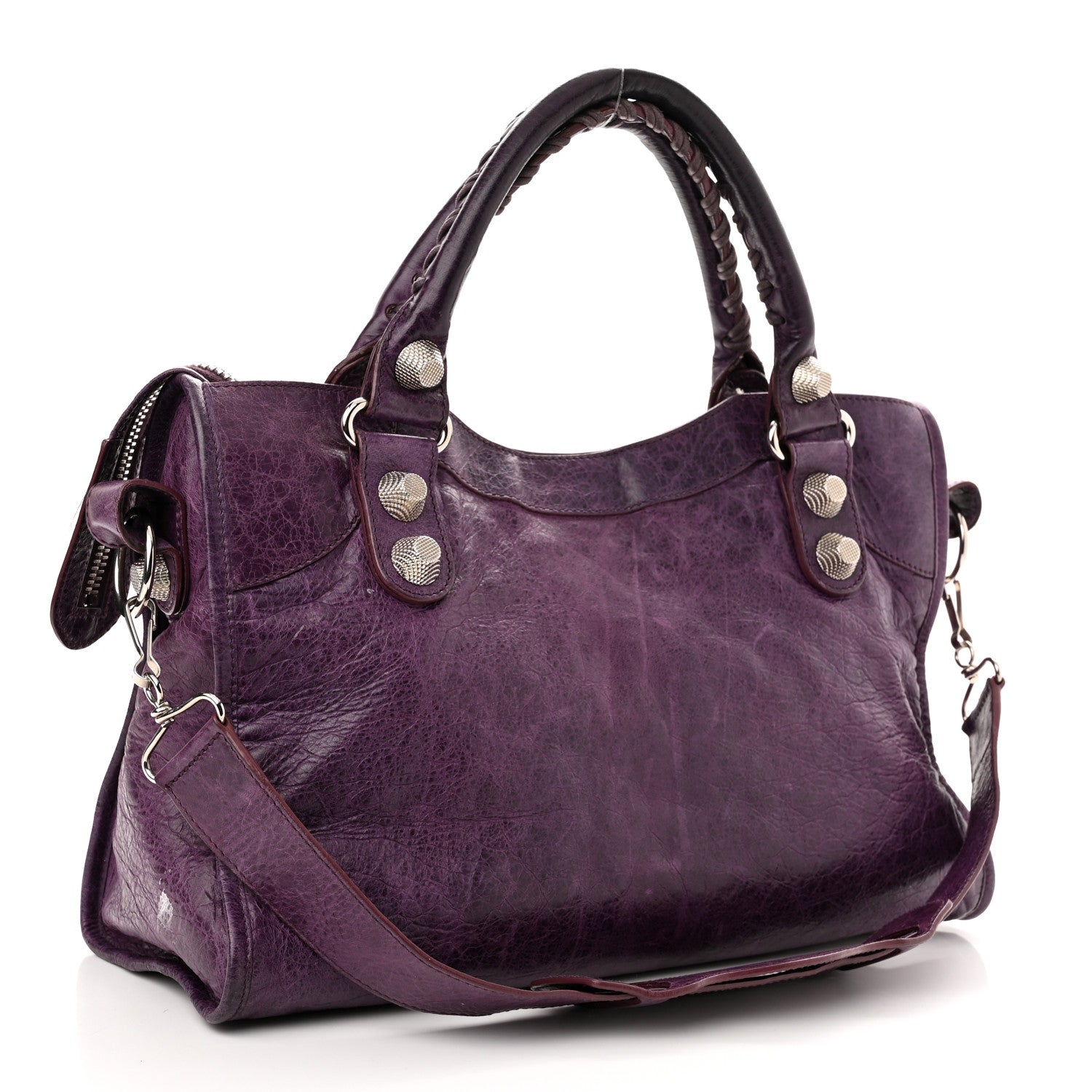 Balenciaga Agneau Giant 21 Silver Hardware City Raisin 3 of 16