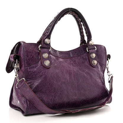Balenciaga Agneau Giant 21 Silver Hardware City Raisin 3 of 16