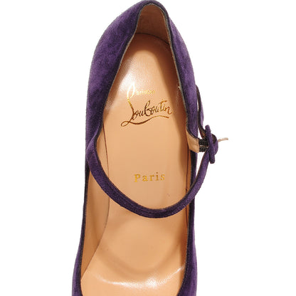 Christian Louboutin Suede Lady Daf 160 Pumps 40.5 Violet 7 of 7