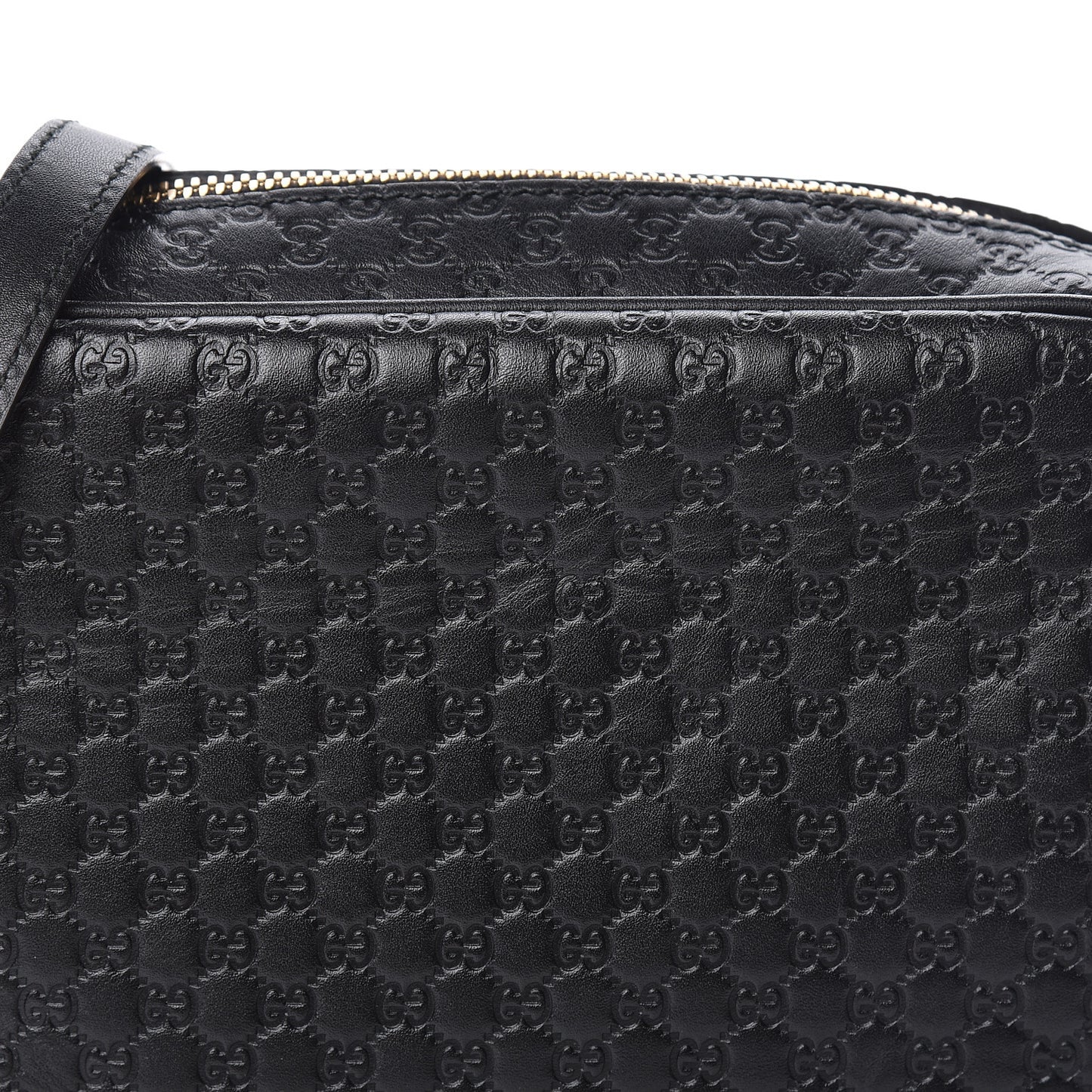 Microguccissima Mini Bree Messenger Bag Black