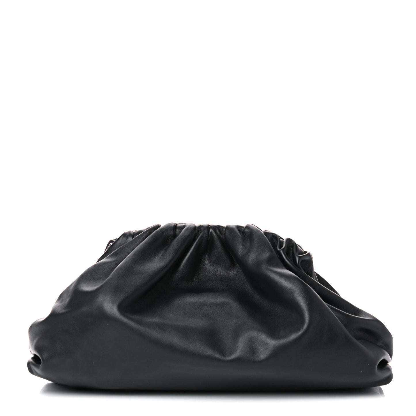 Smooth Butter Calf The Pouch Oversized Clutch Black