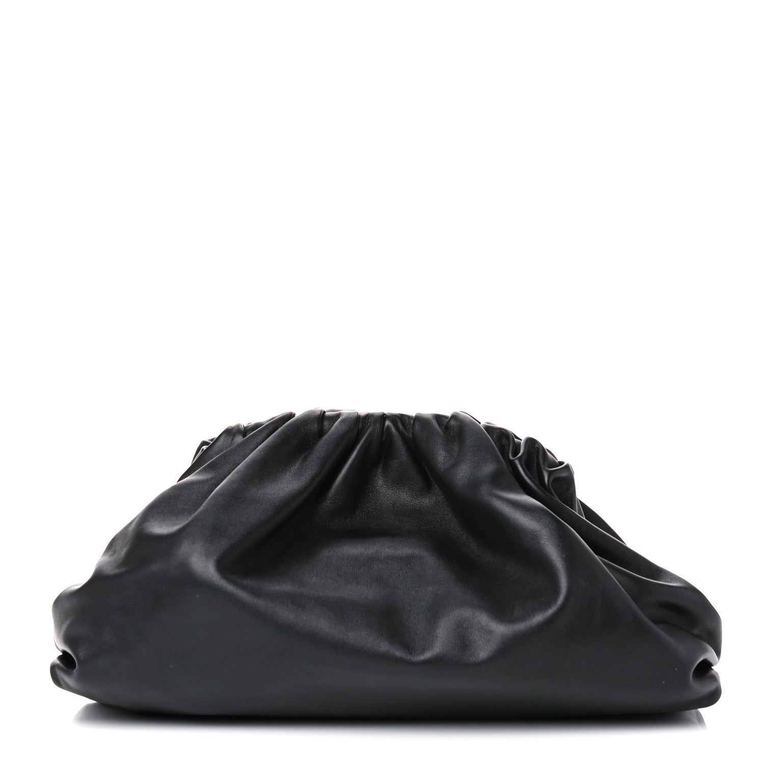 Bottega Veneta Smooth Butter Calf The Pouch Oversized Clutch Black 1 of 8