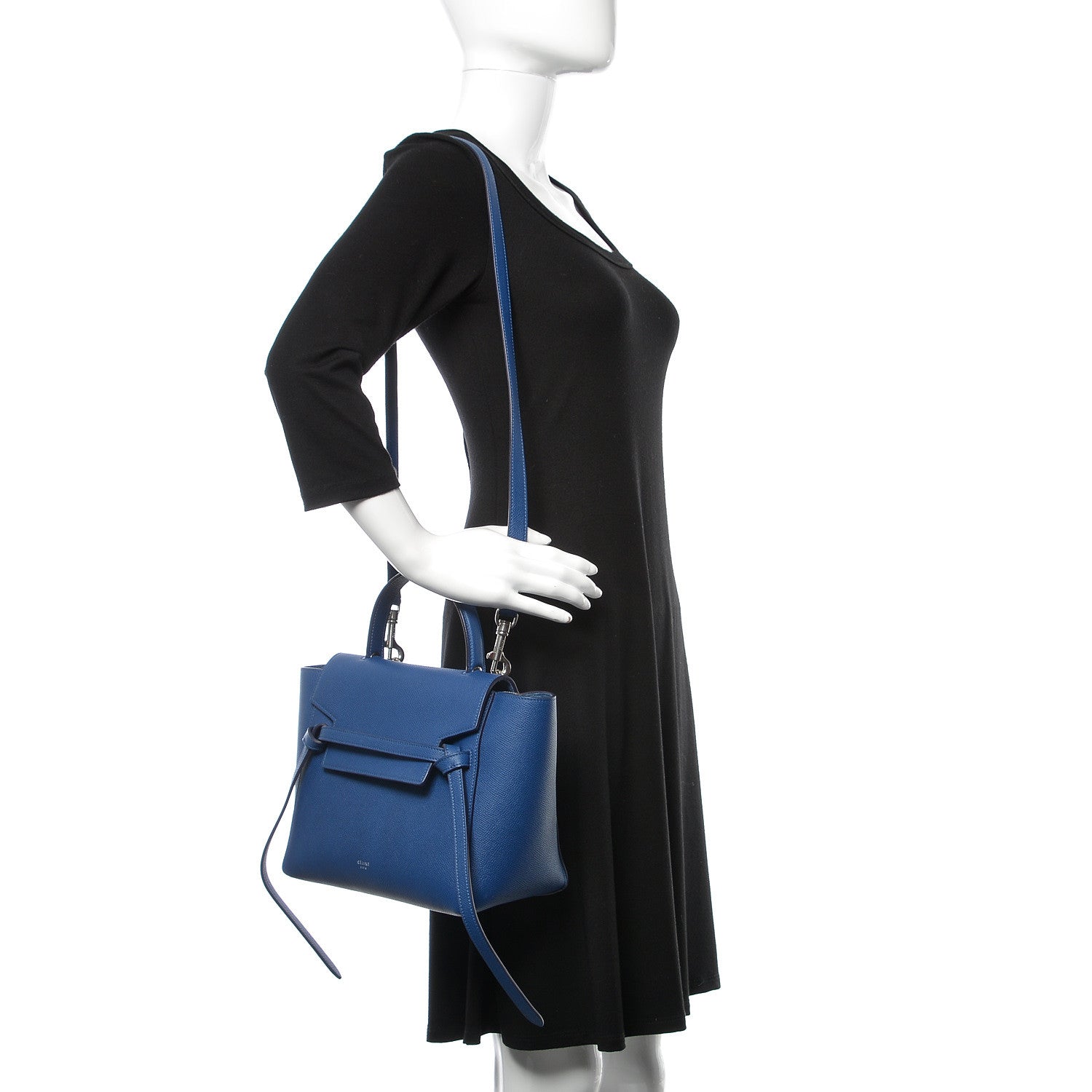 Celine Baby Grained Calfskin Micro Belt Bag Lazuli 2 of 10