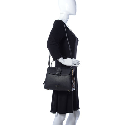 Burberry Derby Calfskin House Check Small Camberley Black 2 of 9