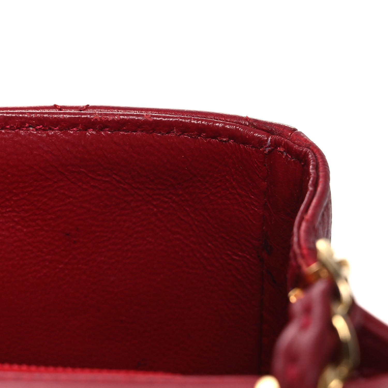 Chanel Lambskin Quilted Mini Square Flap Red 12 of 14