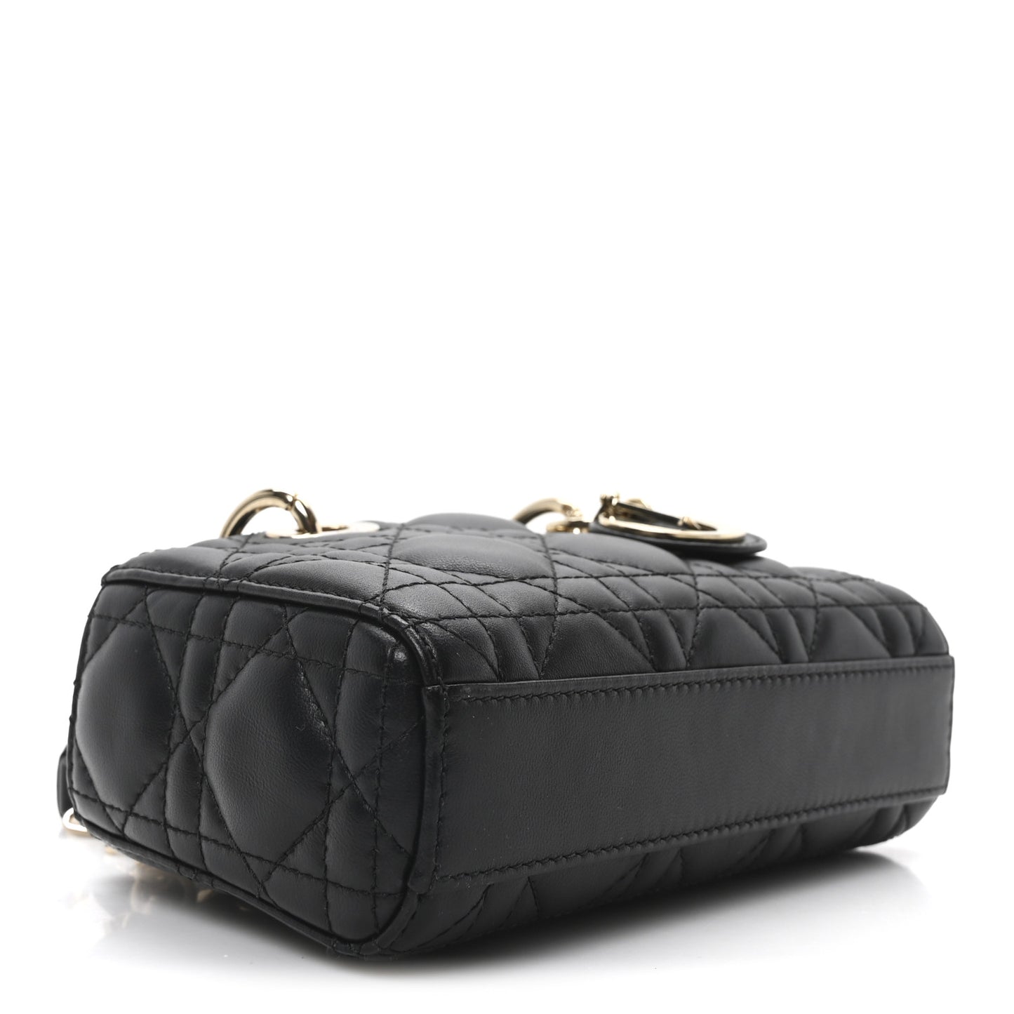 Lambskin Cannage Micro Lady D-Joy Black