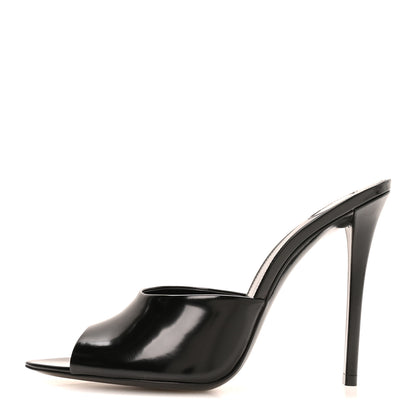 Saint Laurent Nappa Goldie Mule Sandal 38.5 Black 1 of 9