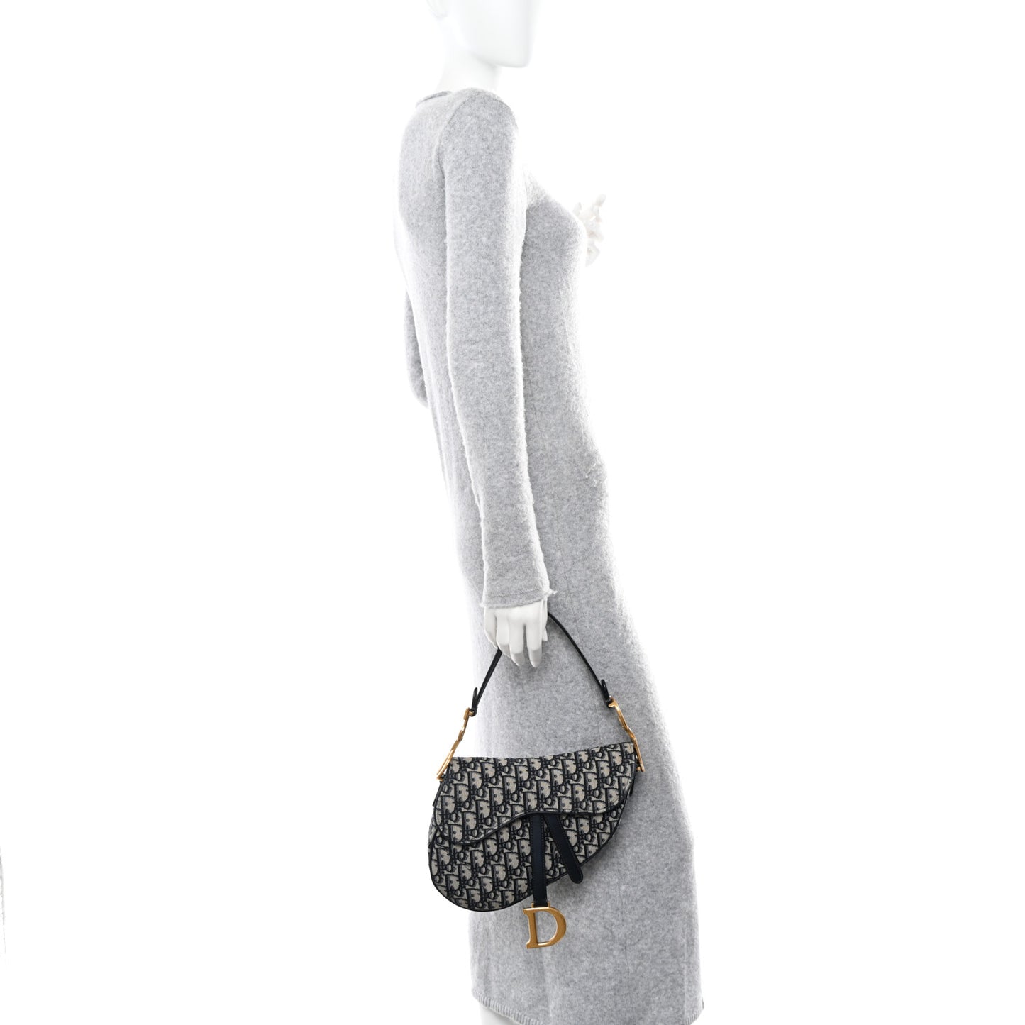 Oblique Saddle Bag Blue