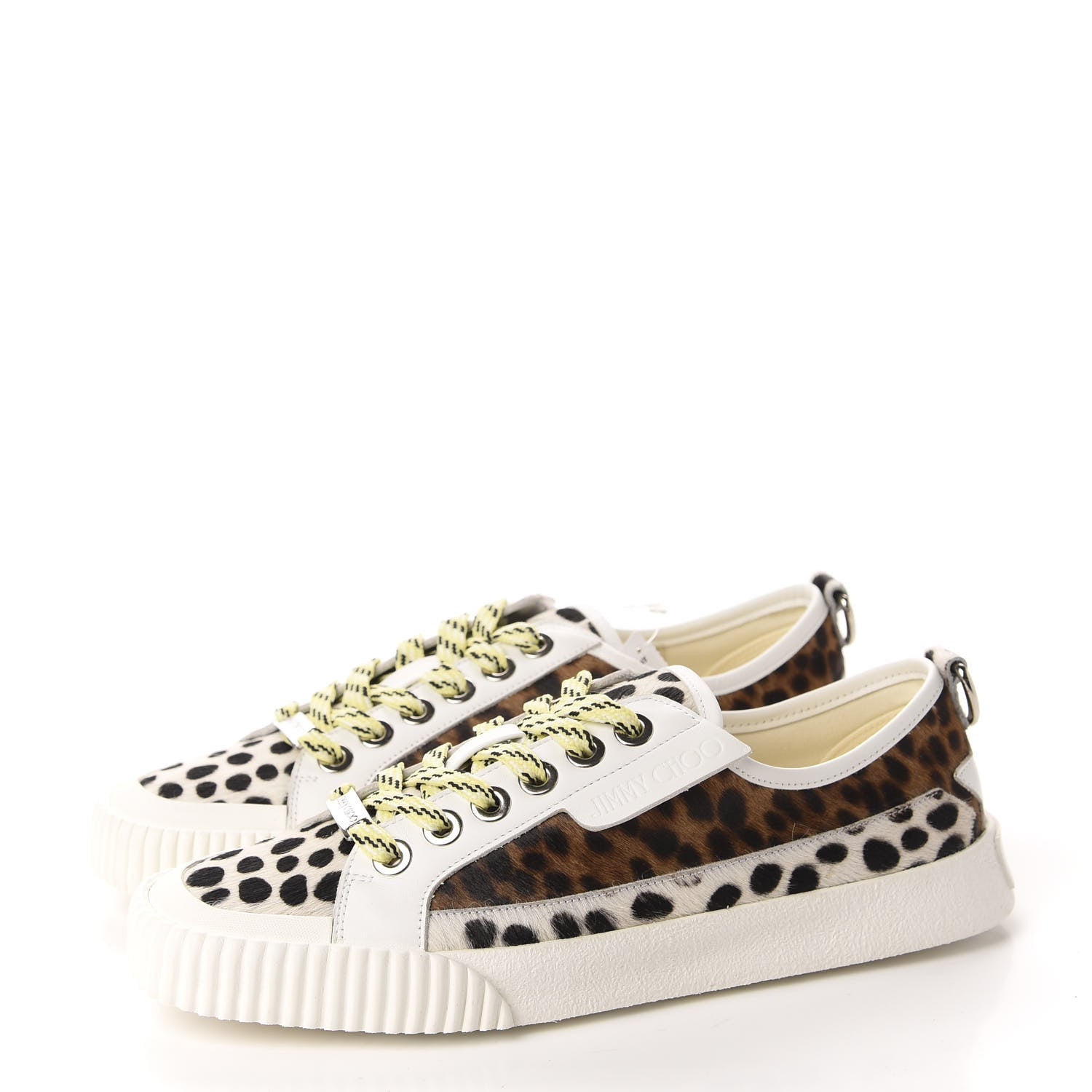 Jimmy Choo Pony Hair Impala Low Sneakers 40 Sugar Mix 3 of 10