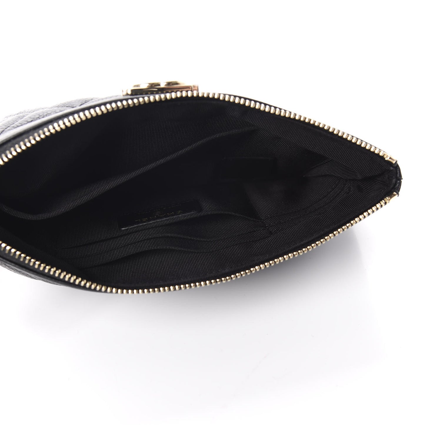 Caviar Quilted Classic Zip Boy Pouch Black