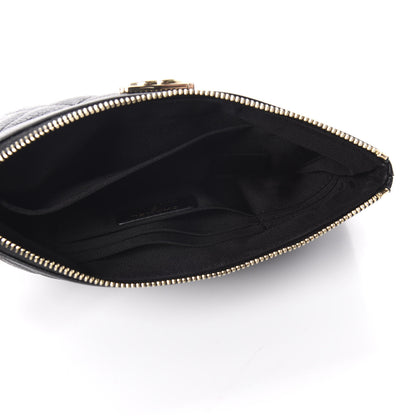 Chanel Caviar Quilted Classic Zip Boy Pouch Black 5 of 8