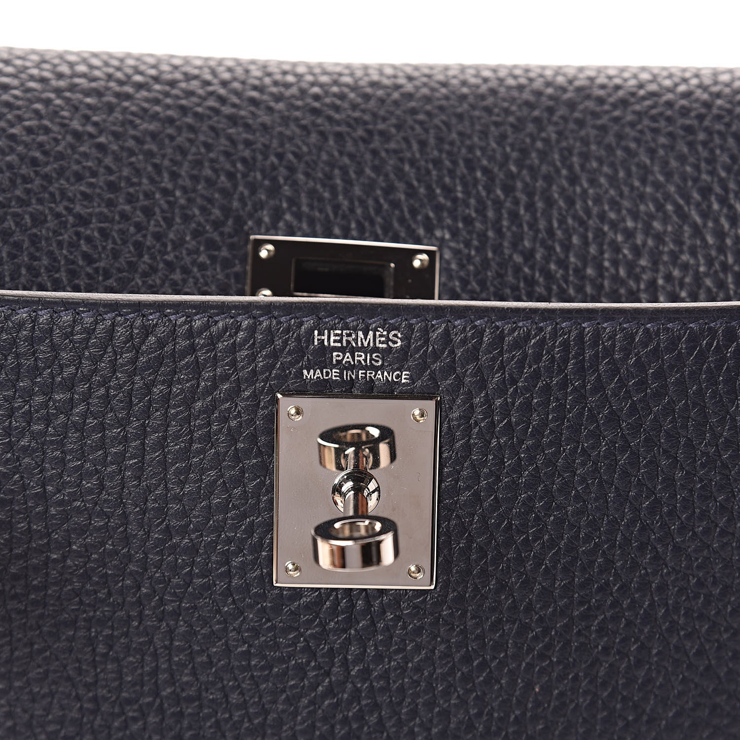 Hermes Taurillon Clemence Kelly Ado Backpack Bleu Nuit 6 of 9
