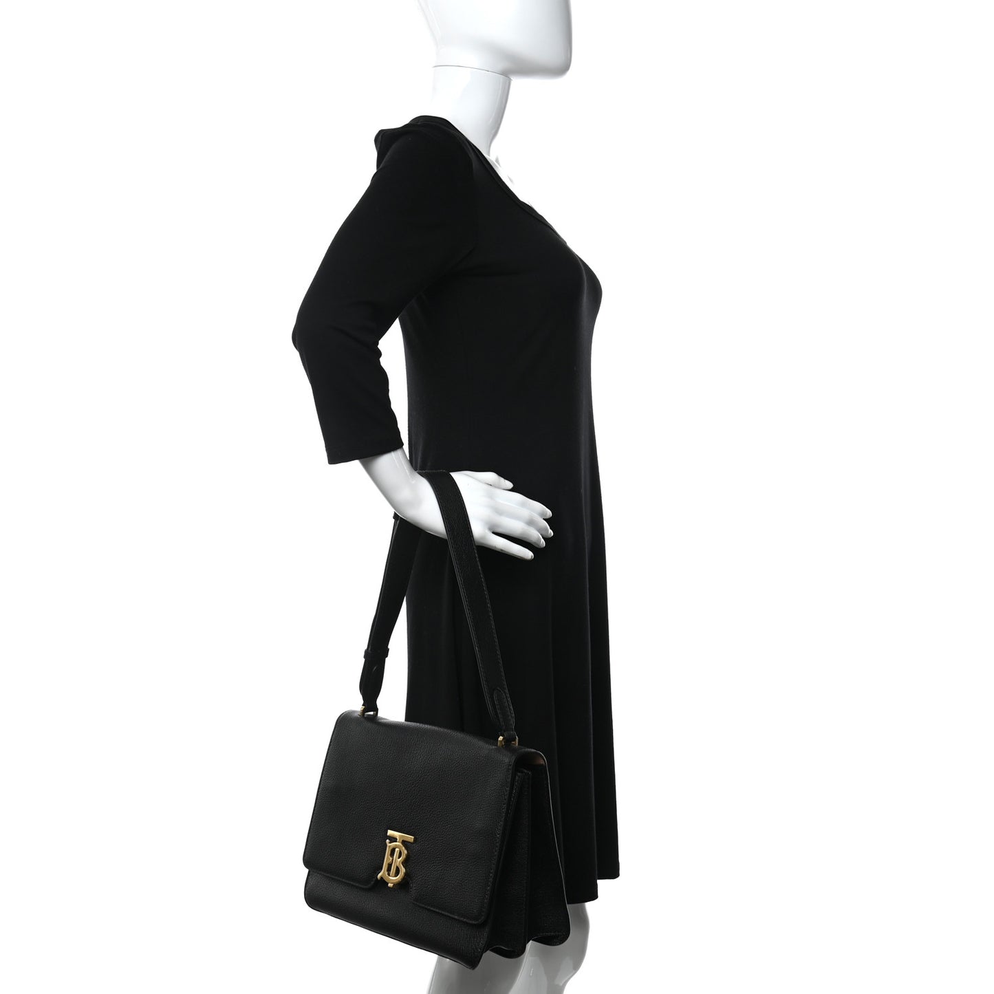 Goatskin Medium Alice Bag Optic Black