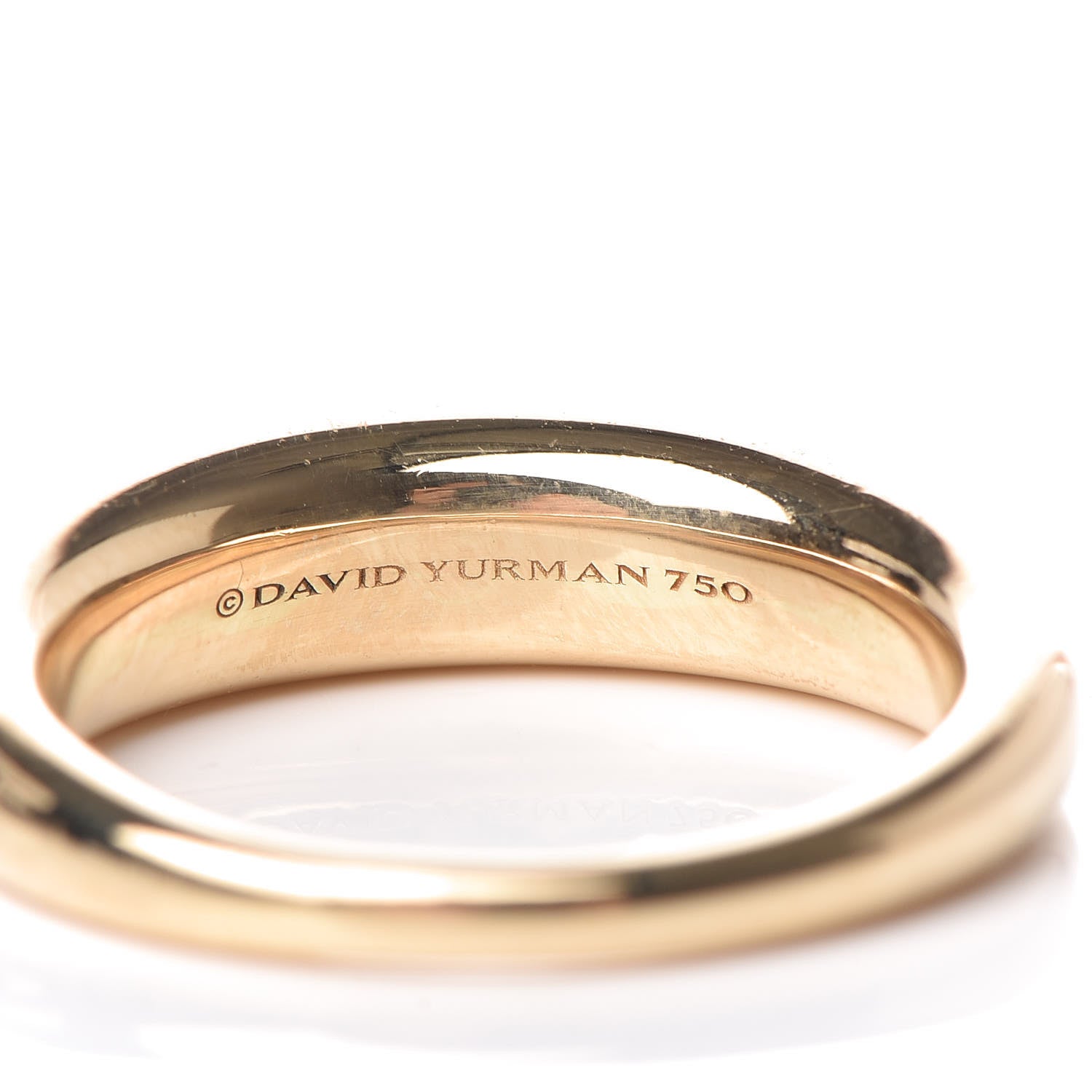 David Yurman 18K Yellow Gold Pure Form Stack Ring 54 7 13 of 13
