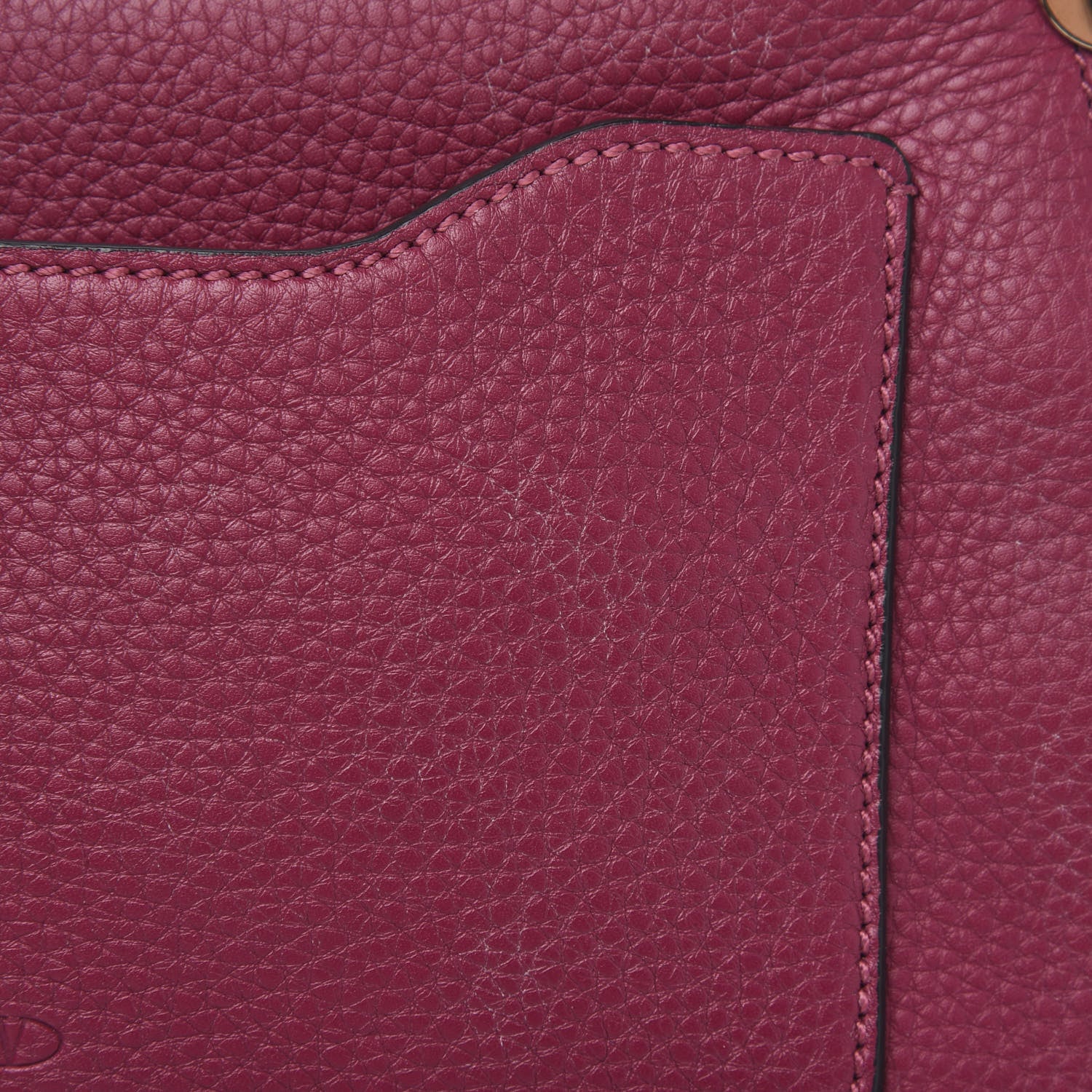 Valentino Garavani Pebbled Calfskin Joylock Flap Messenger Bag Camelia 10 of 13