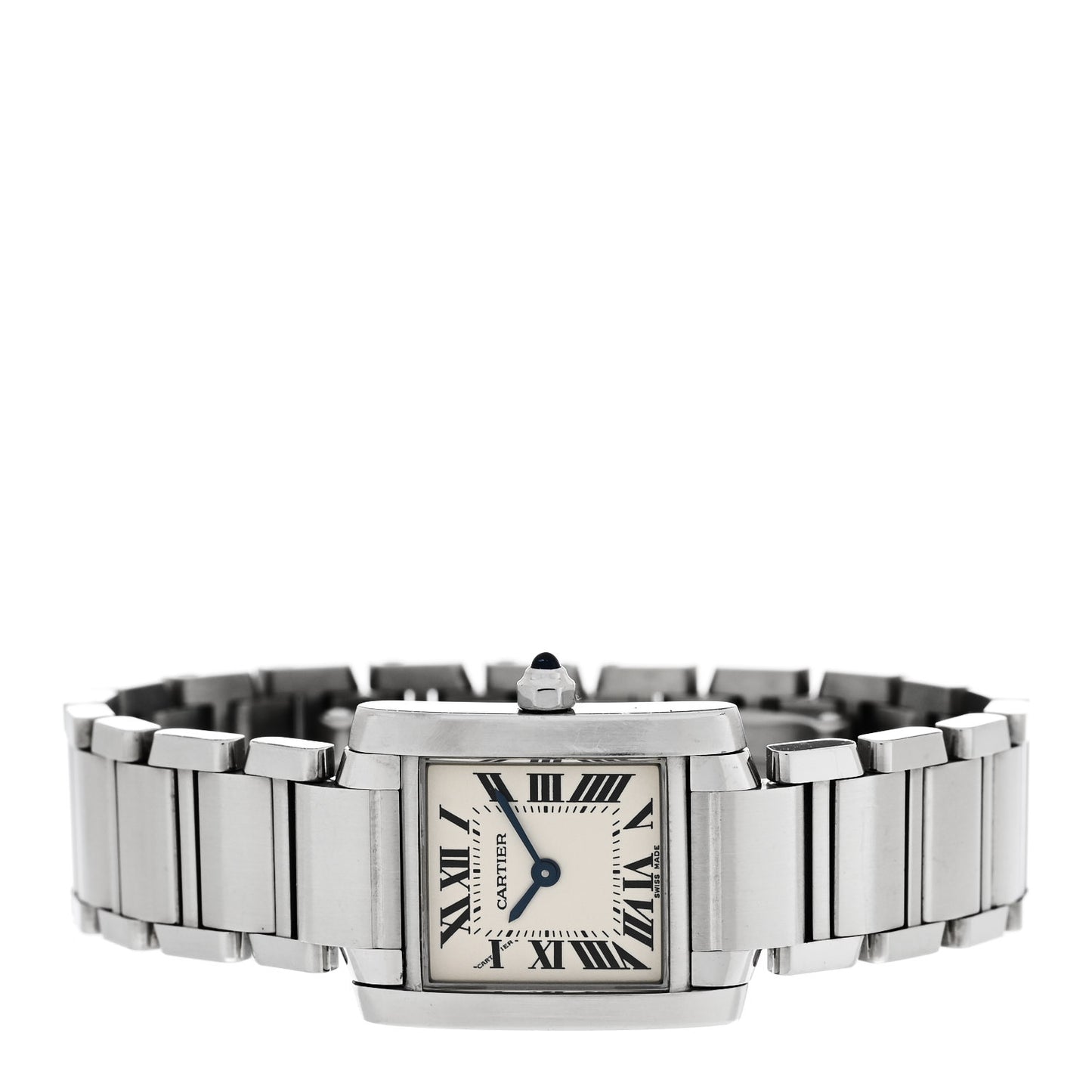 Stainless Steel 20mm Tank Francaise Quartz Watch