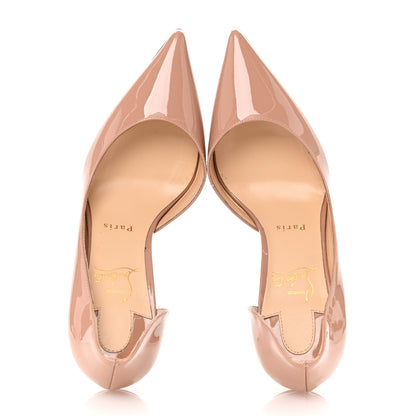 Christian Louboutin Patent Iriza 85 Pumps 37.5 Nude 2 of 9