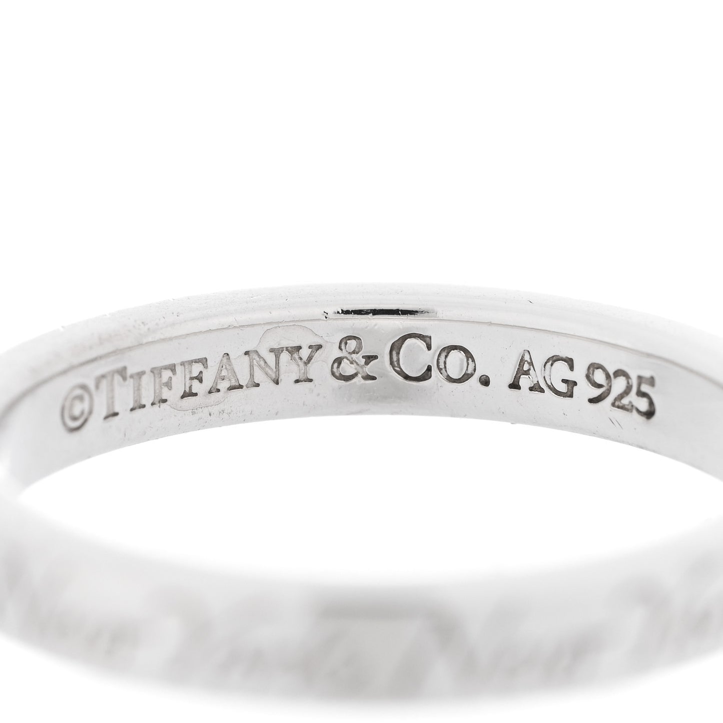 Sterling Silver Narrow Notes Ring 50 5.25