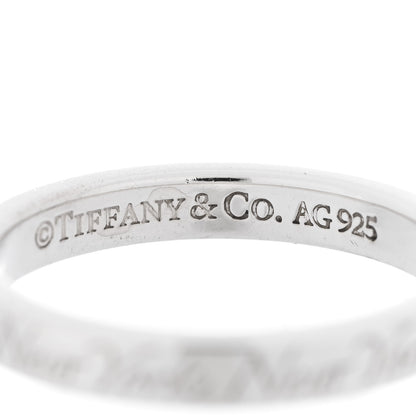 Tiffany Sterling Silver Narrow Notes Ring 50 5.25 4 of 4