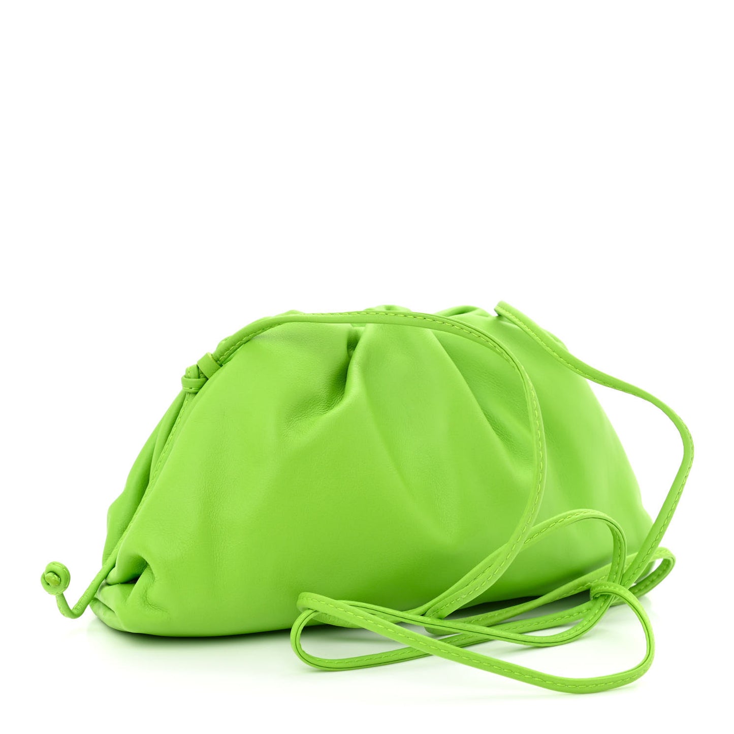 Butter Calfskin The Mini Pouch Acid Green