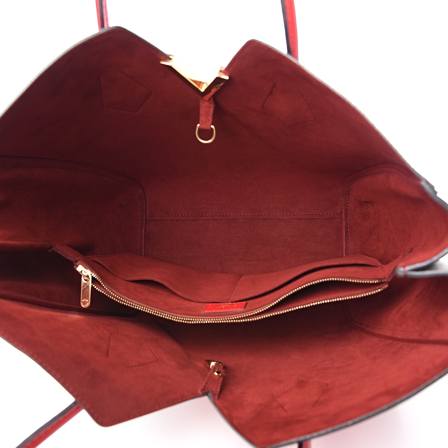 Calfskin Monogram Kimono Tote Cherry