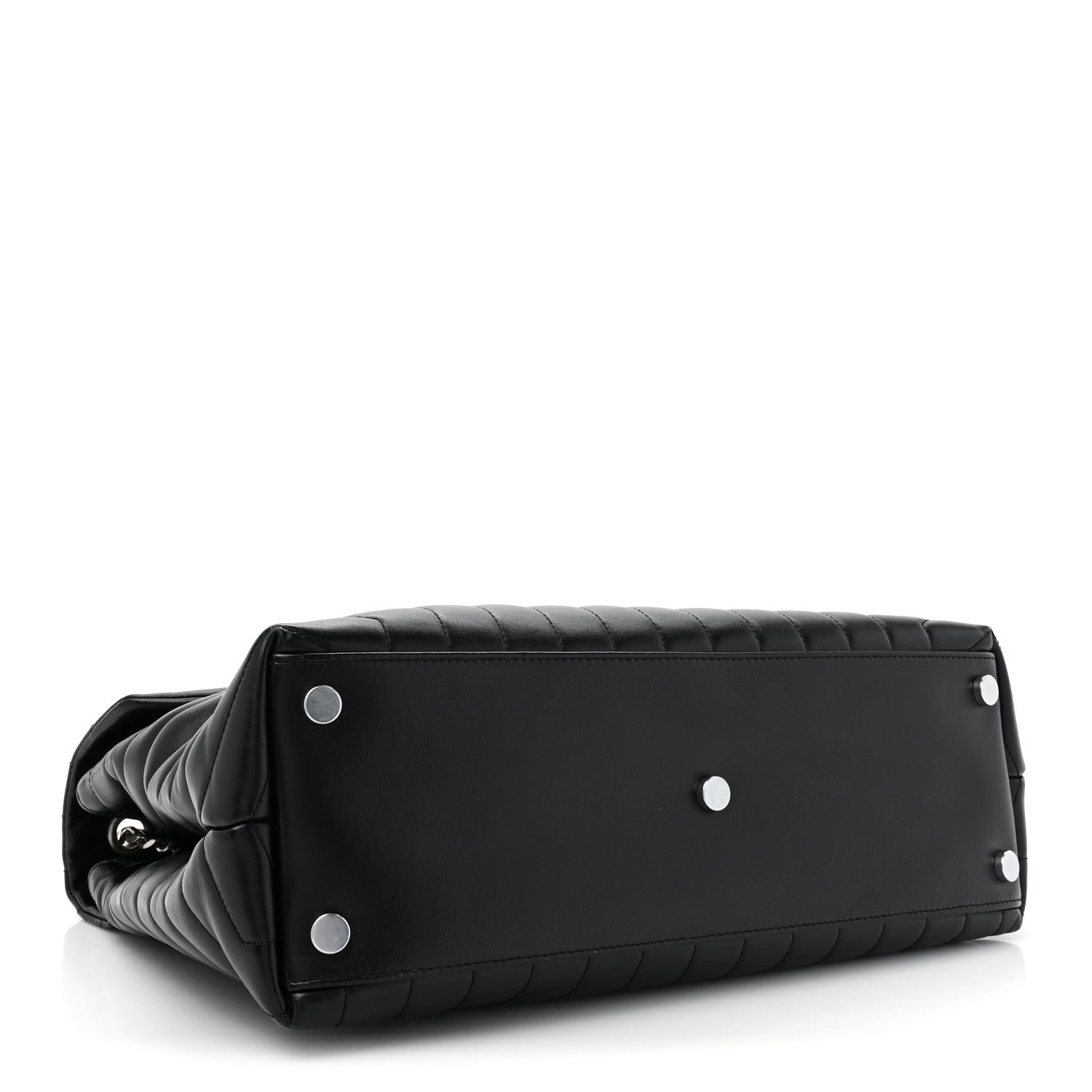 Saint Laurent Calfskin Y Quilted Monogram Large Loulou Chain Satchel Black 4 of 14