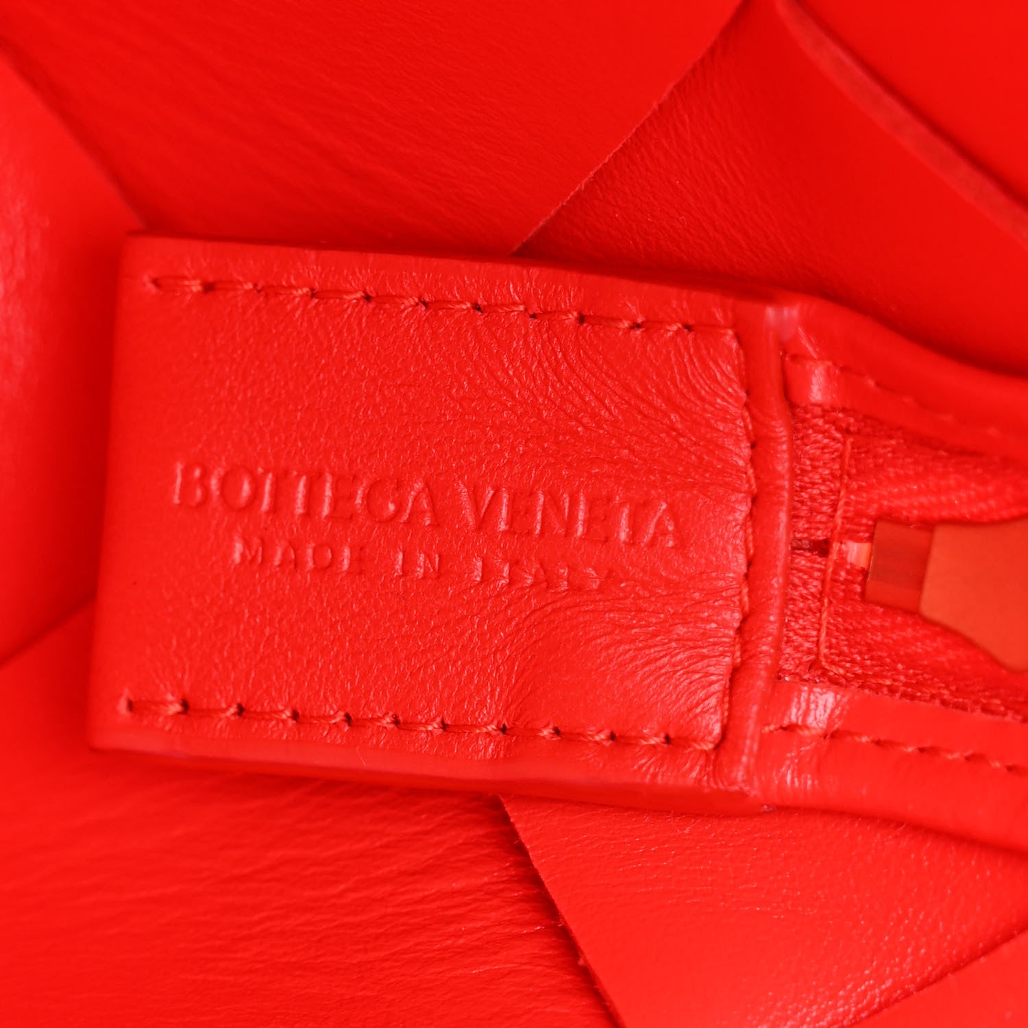Bottega Veneta Lambskin Maxi Intrecciato Small Cassette Camera Bag Bright Red 6 of 9