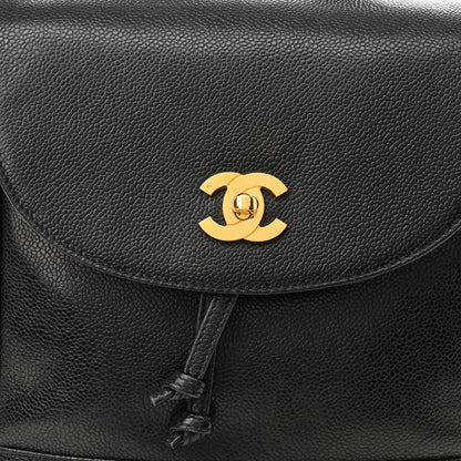 Chanel Caviar CC Backpack Black 7 of 9