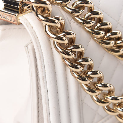 Chanel Calfskin Quilted Small Boy Flap White 14 of 19