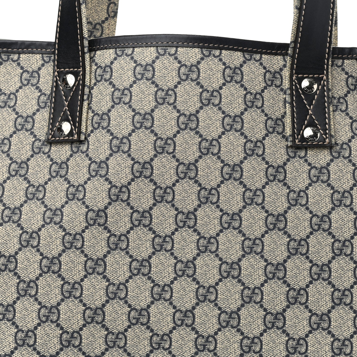 Gucci GG Plus Monogram Medium Signature Web Loop Tote Navy 8 of 10