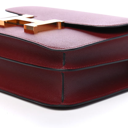 Hermes Grained Monsieur Constance 24 Rouge H 9 of 9