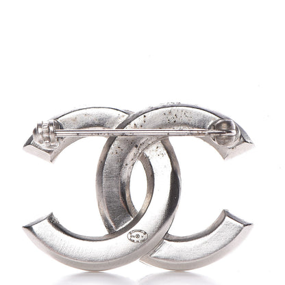 Chanel Baguette Crystal CC Small Brooch Silver 3 of 6