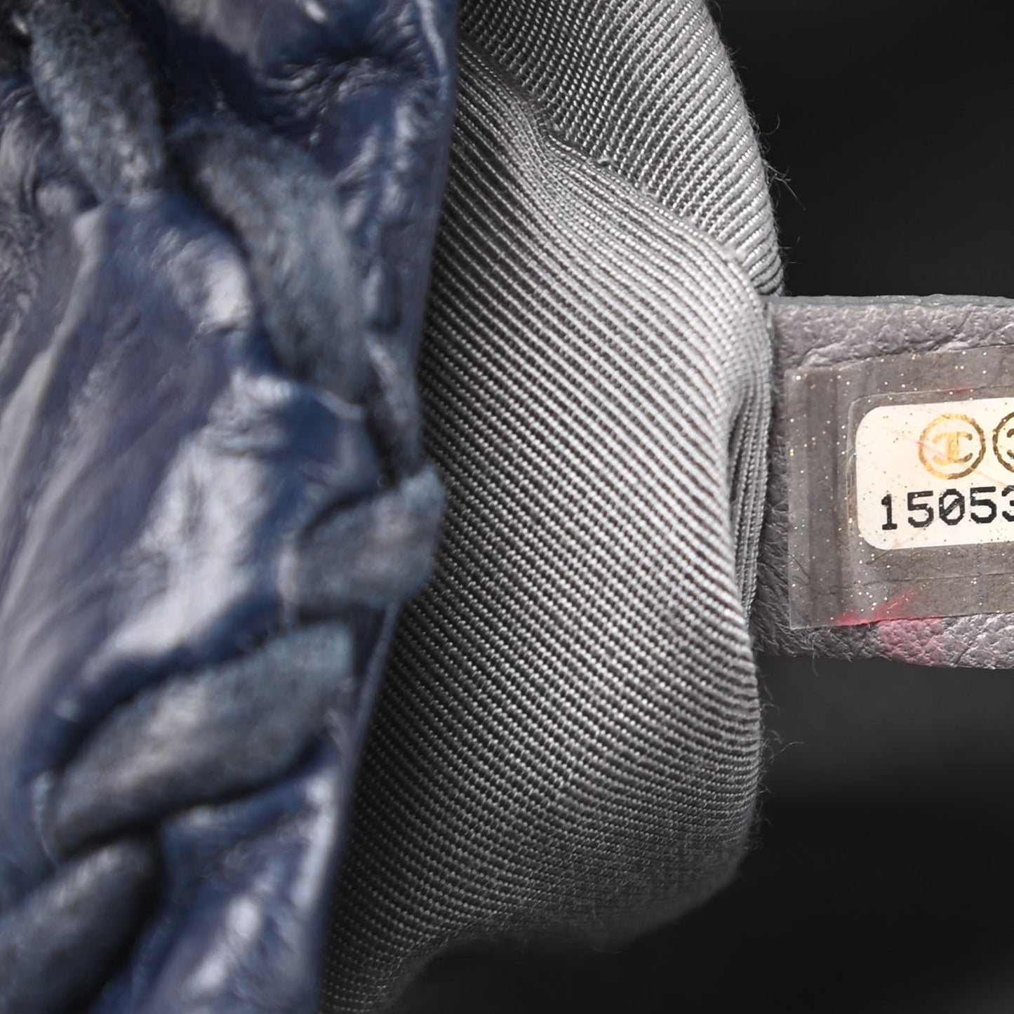 Calfskin Medium Ultra Stitch Flap Navy