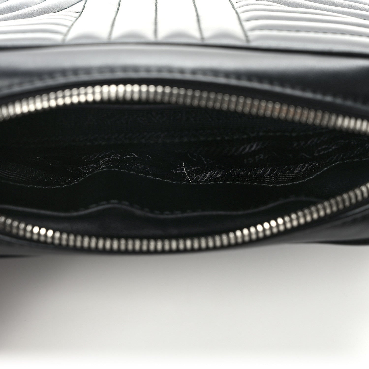 Prada Soft Calfskin Diagramme Crossbody Bag Black 10 of 10