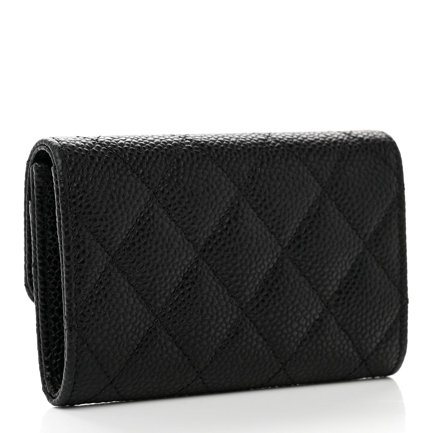 Chanel Caviar Quilted Flap Card Holder Black 3 of 8