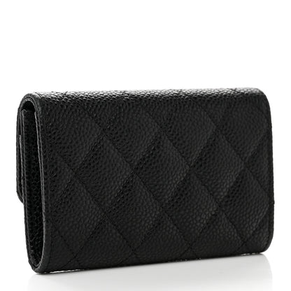 Chanel Caviar Quilted Flap Card Holder Black 3 of 8