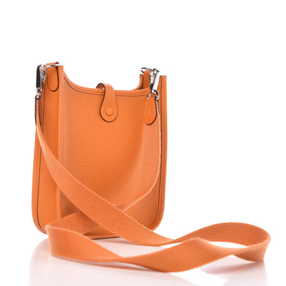 Hermes Taurillon Clemence Evelyne TPM Abricot 3 of 9