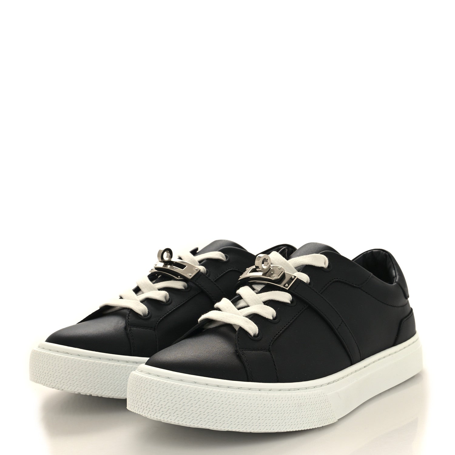 Hermes Calfskin Day Sneakers 37 Black 3 of 7