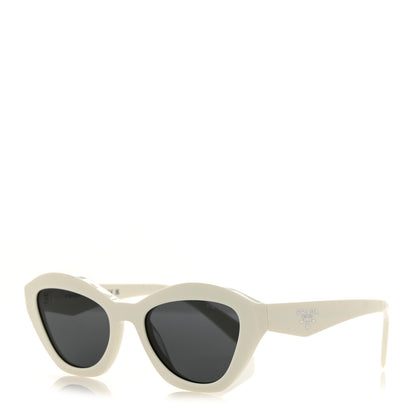 Prada Acetate Logo Butterfly Sunglasses SPR A02 White 1 of 8