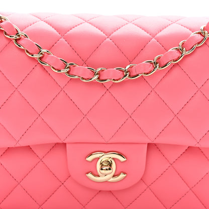Chanel Lambskin Quilted Medium Double Flap Pink 8 of 11